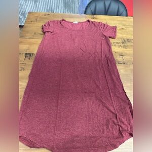 Garage Maroon T-shirt Dress